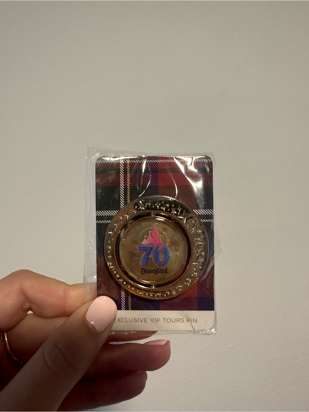 Disney Gold 70th Anniversary VIP Tours Pin